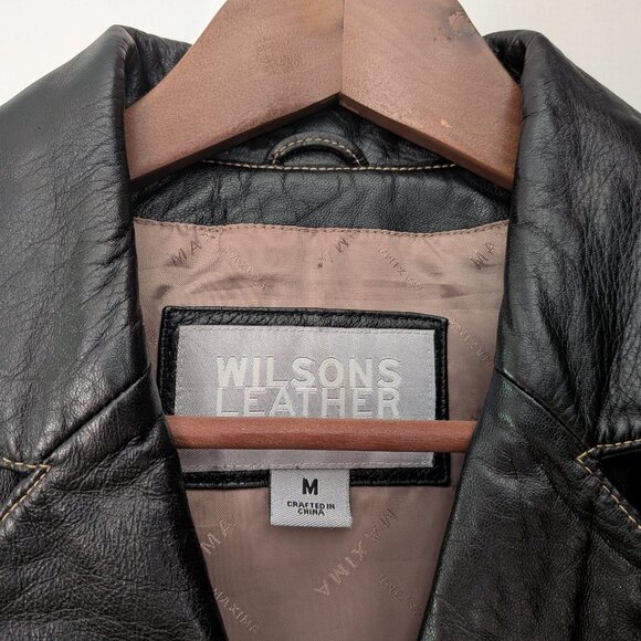 Wilson Leather jacket size M, black - Picture 3 of 3